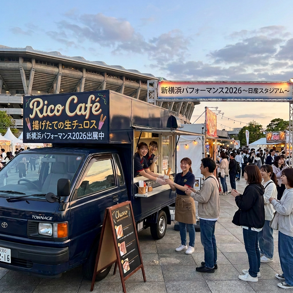 価格表示を削除したキッチンカー